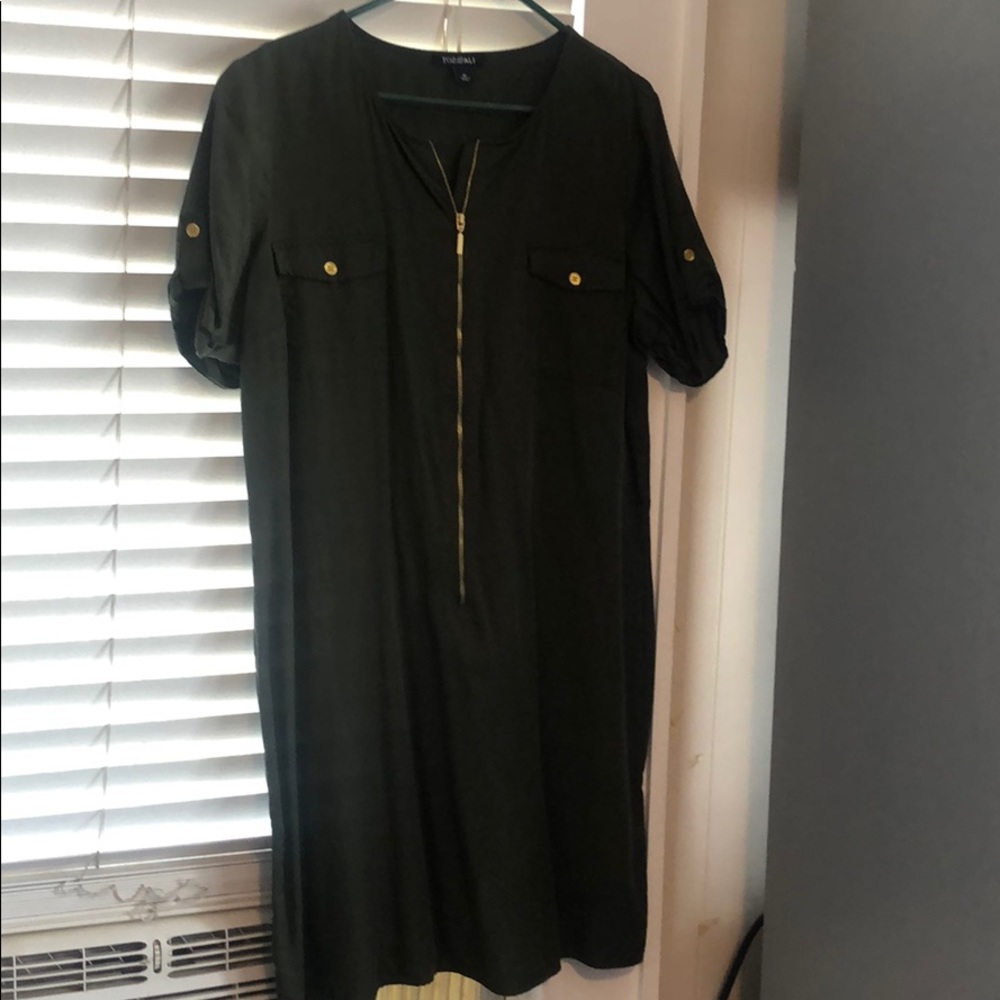 Army green dress